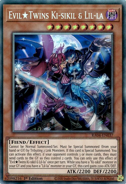 EvilTwins Ki-sikil & Lil-la [RA04-EN037] Prismatic Collector's Rare | Deep Dive Games St. Marys