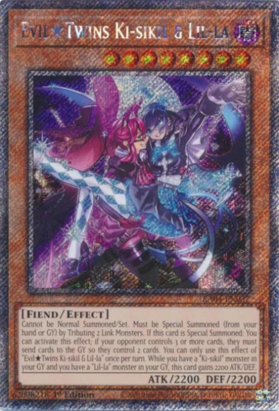 EvilTwins Ki-sikil & Lil-la [RA04-EN037] Platinum Secret Rare | Deep Dive Games St. Marys