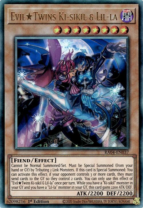 EvilTwins Ki-sikil & Lil-la [RA04-EN037] Prismatic Ultimate Rare | Deep Dive Games St. Marys