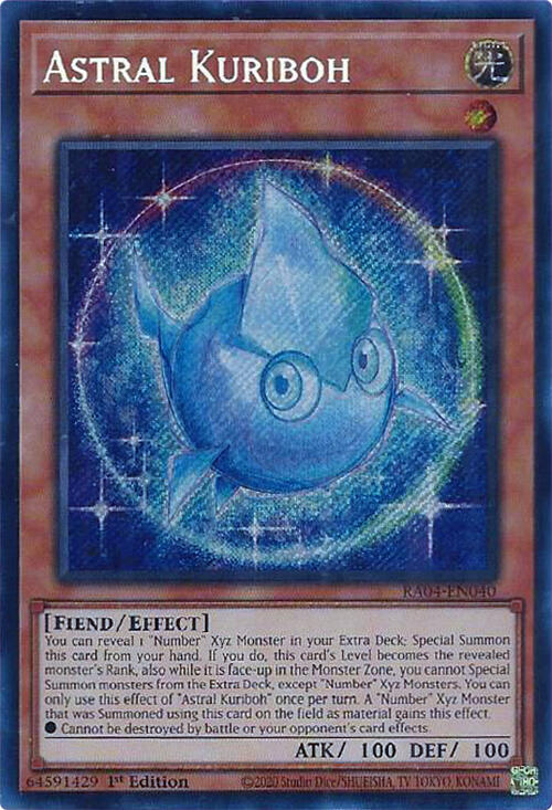 Astral Kuriboh [RA04-EN040] Secret Rare | Deep Dive Games St. Marys