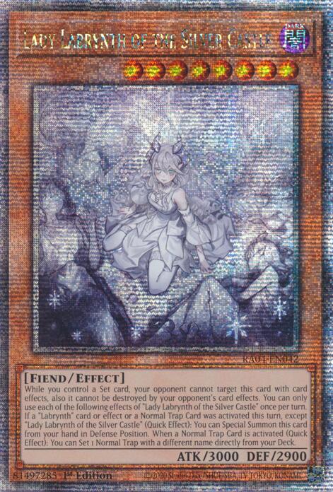 Lady Labrynth of the Silver Castle (New Art) [RA04-EN042] Quarter Century Secret Rare | Deep Dive Games St. Marys