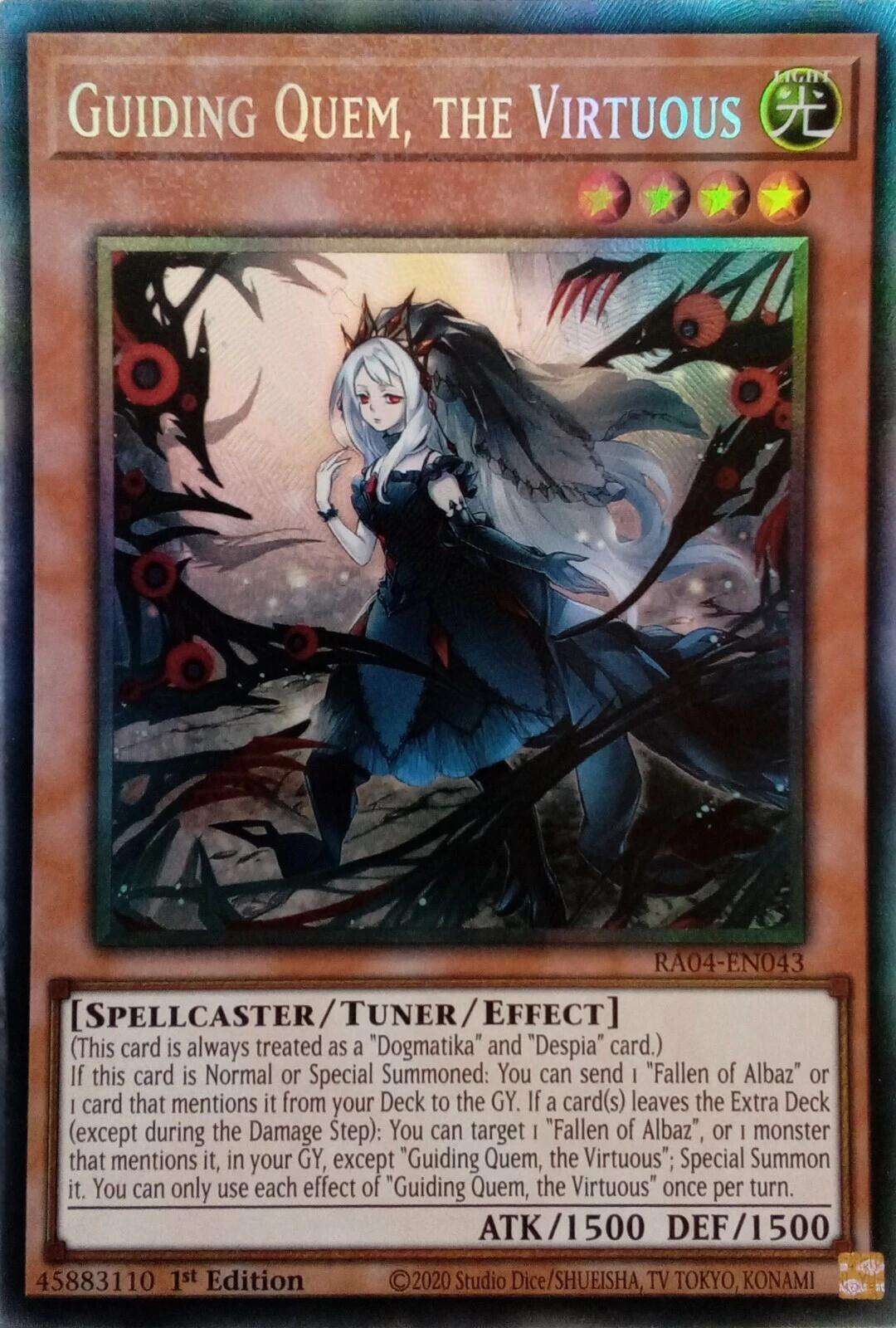 Guiding Quem, the Virtuous [RA04-EN043] Prismatic Collector's Rare | Deep Dive Games St. Marys