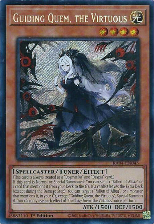 Guiding Quem, the Virtuous [RA04-EN043] Secret Rare | Deep Dive Games St. Marys