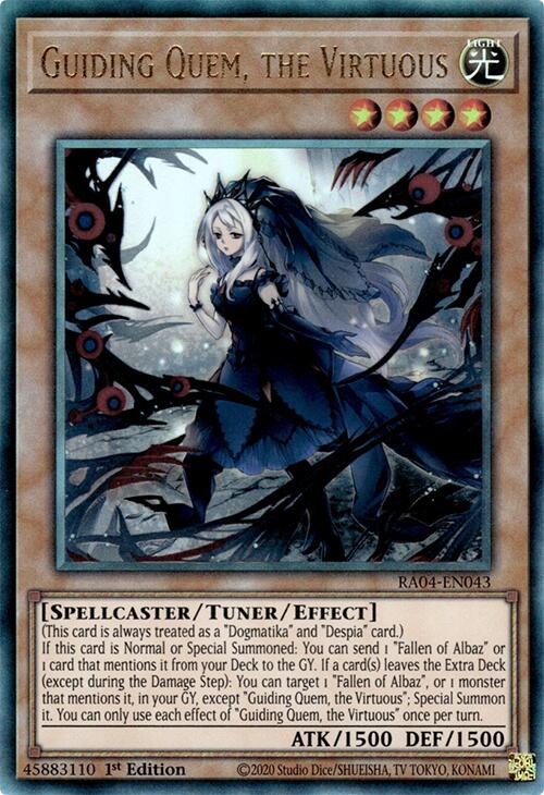 Guiding Quem, the Virtuous [RA04-EN043] Prismatic Ultimate Rare | Deep Dive Games St. Marys