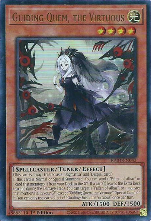 Guiding Quem, the Virtuous [RA04-EN043] Ultra Rare | Deep Dive Games St. Marys