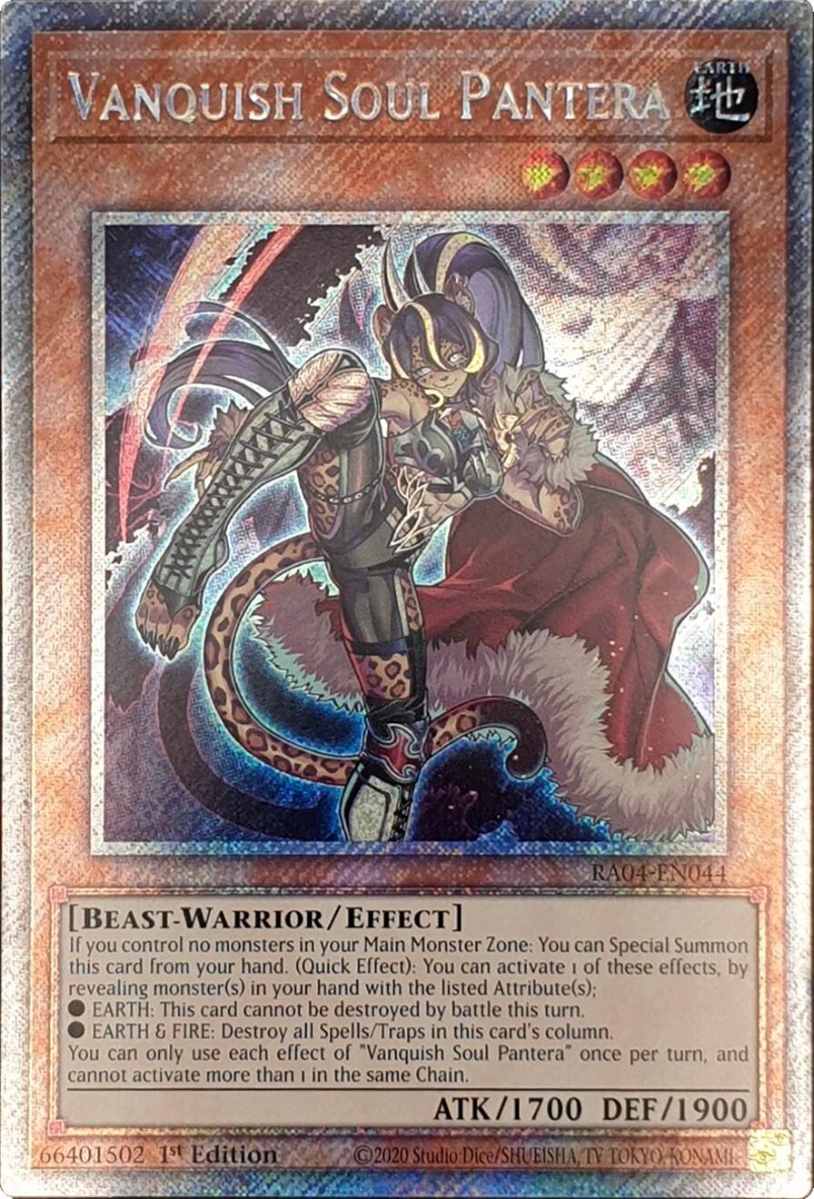 Vanquish Soul Pantera [RA04-EN044] Platinum Secret Rare | Deep Dive Games St. Marys