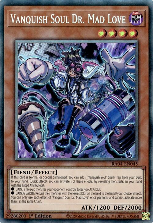 Vanquish Soul Dr. Mad Love [RA04-EN045] Prismatic Collector's Rare | Deep Dive Games St. Marys