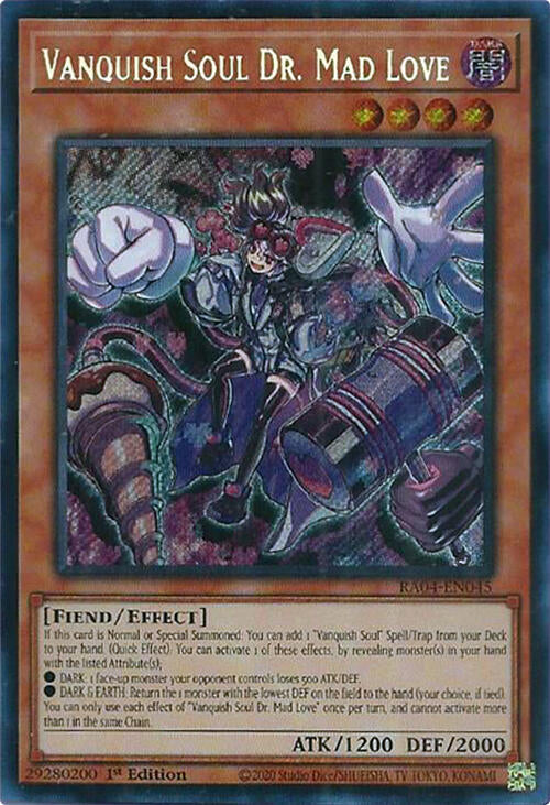 Vanquish Soul Dr. Mad Love [RA04-EN045] Secret Rare | Deep Dive Games St. Marys