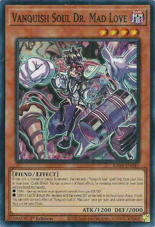 Vanquish Soul Dr. Mad Love [RA04-EN045] Super Rare | Deep Dive Games St. Marys