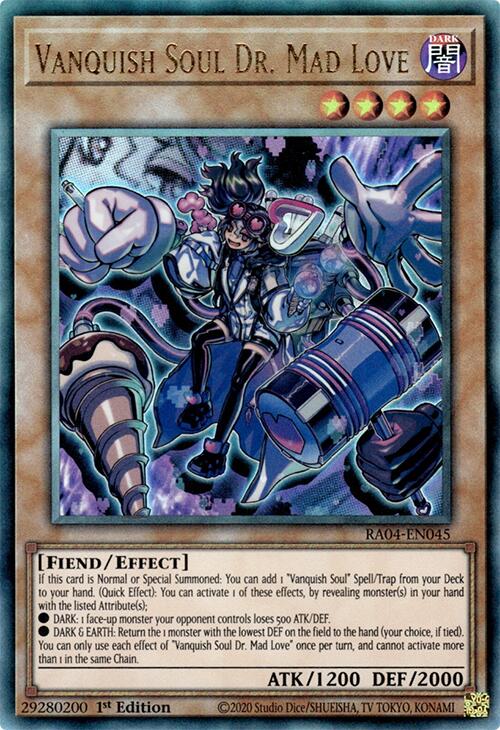 Vanquish Soul Dr. Mad Love [RA04-EN045] Prismatic Ultimate Rare | Deep Dive Games St. Marys