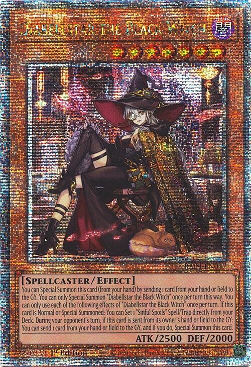 Diabellstar the Black Witch (New Art) [RA04-EN047] Quarter Century Secret Rare | Deep Dive Games St. Marys