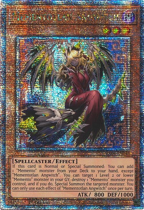 Mementotlan Angwitch [RA04-EN048] Quarter Century Secret Rare | Deep Dive Games St. Marys