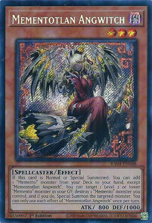 Mementotlan Angwitch [RA04-EN048] Secret Rare | Deep Dive Games St. Marys