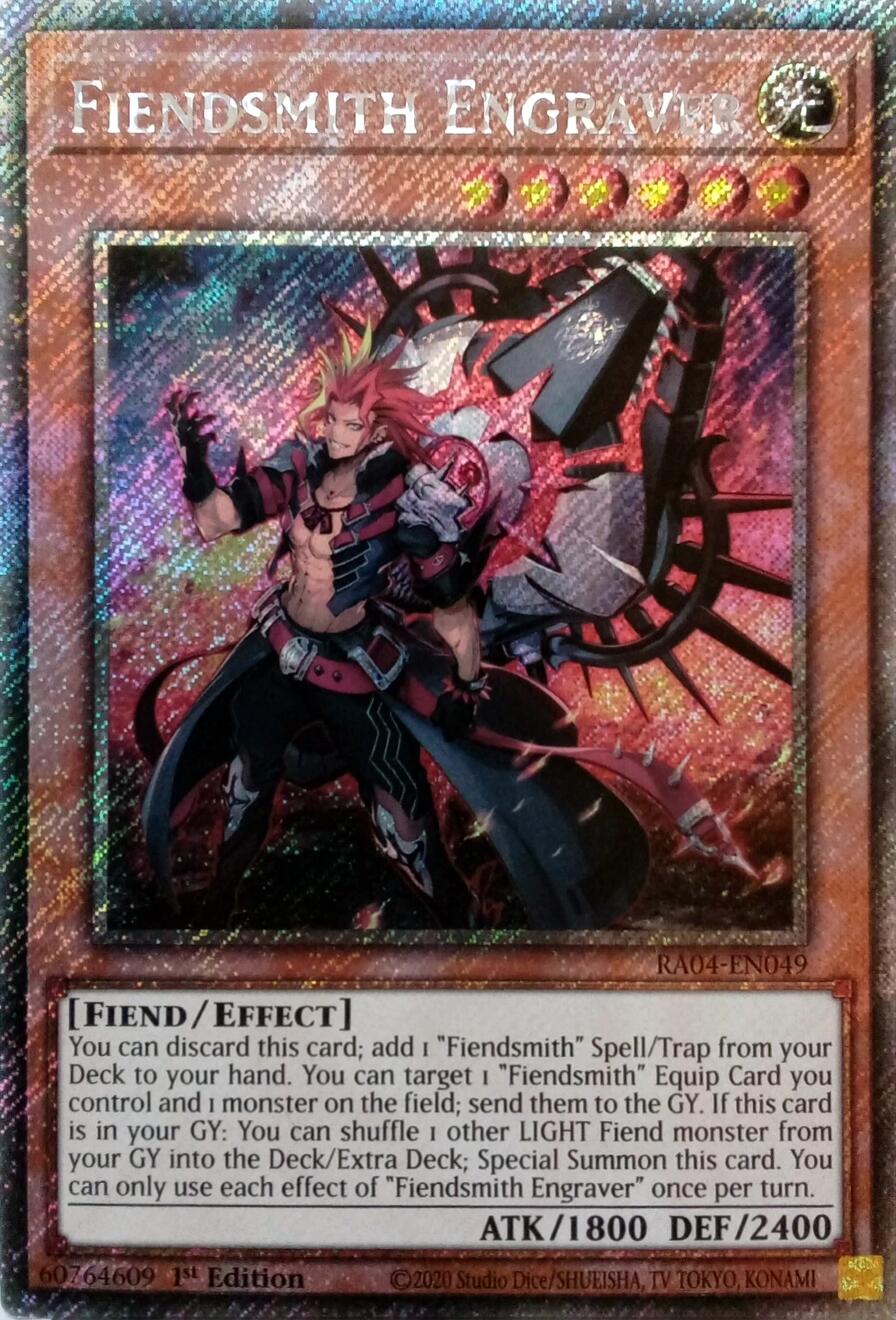 Fiendsmith Engraver [RA04-EN049] Platinum Secret Rare | Deep Dive Games St. Marys