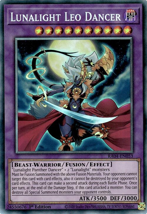 Lunalight Leo Dancer [RA04-EN053] Prismatic Collector's Rare | Deep Dive Games St. Marys