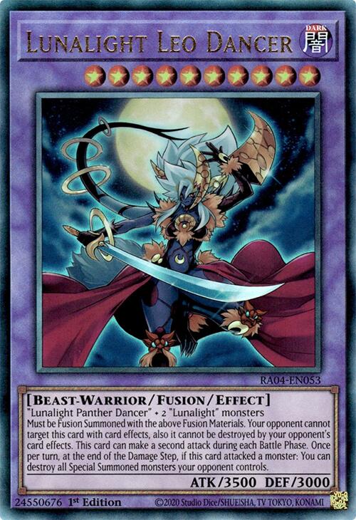 Lunalight Leo Dancer [RA04-EN053] Prismatic Ultimate Rare | Deep Dive Games St. Marys