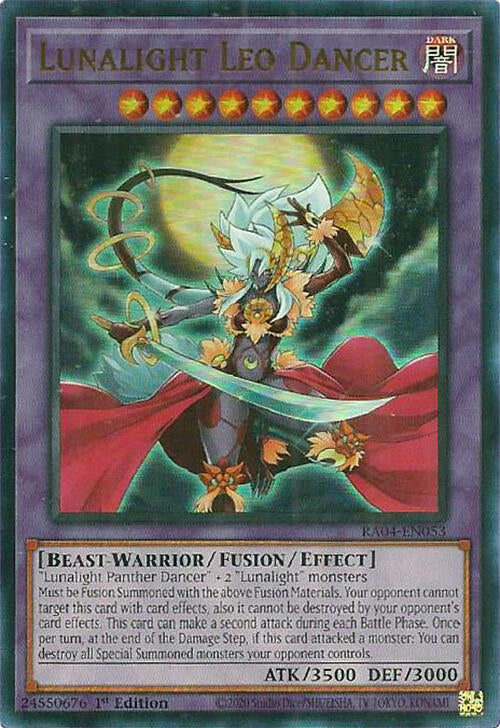 Lunalight Leo Dancer [RA04-EN053] Ultra Rare | Deep Dive Games St. Marys