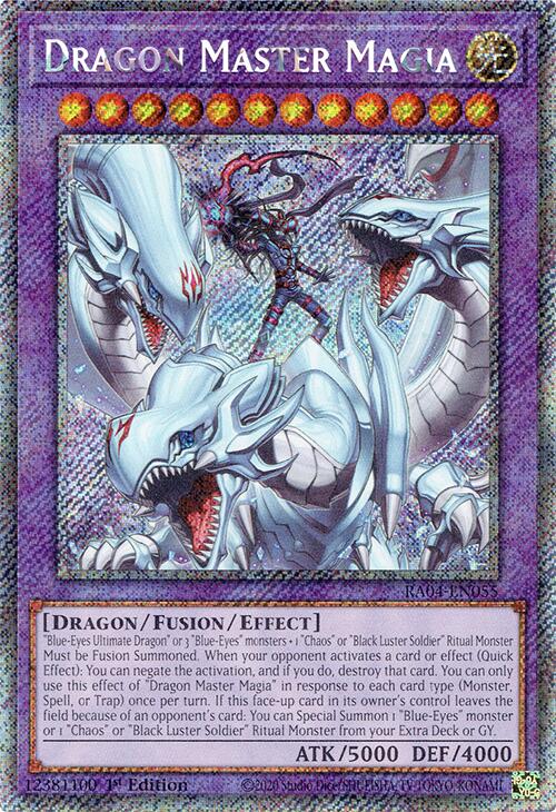 Dragon Master Magia [RA04-EN055] Platinum Secret Rare | Deep Dive Games St. Marys