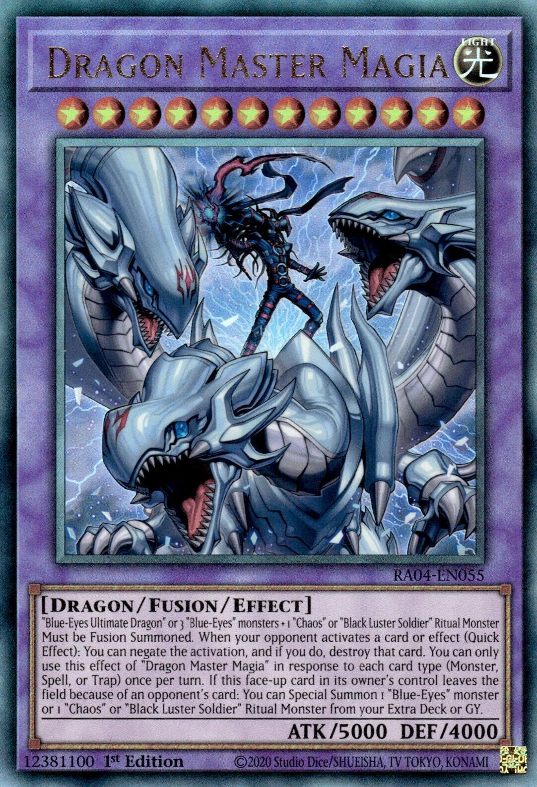 Dragon Master Magia [RA04-EN055] Prismatic Ultimate Rare | Deep Dive Games St. Marys