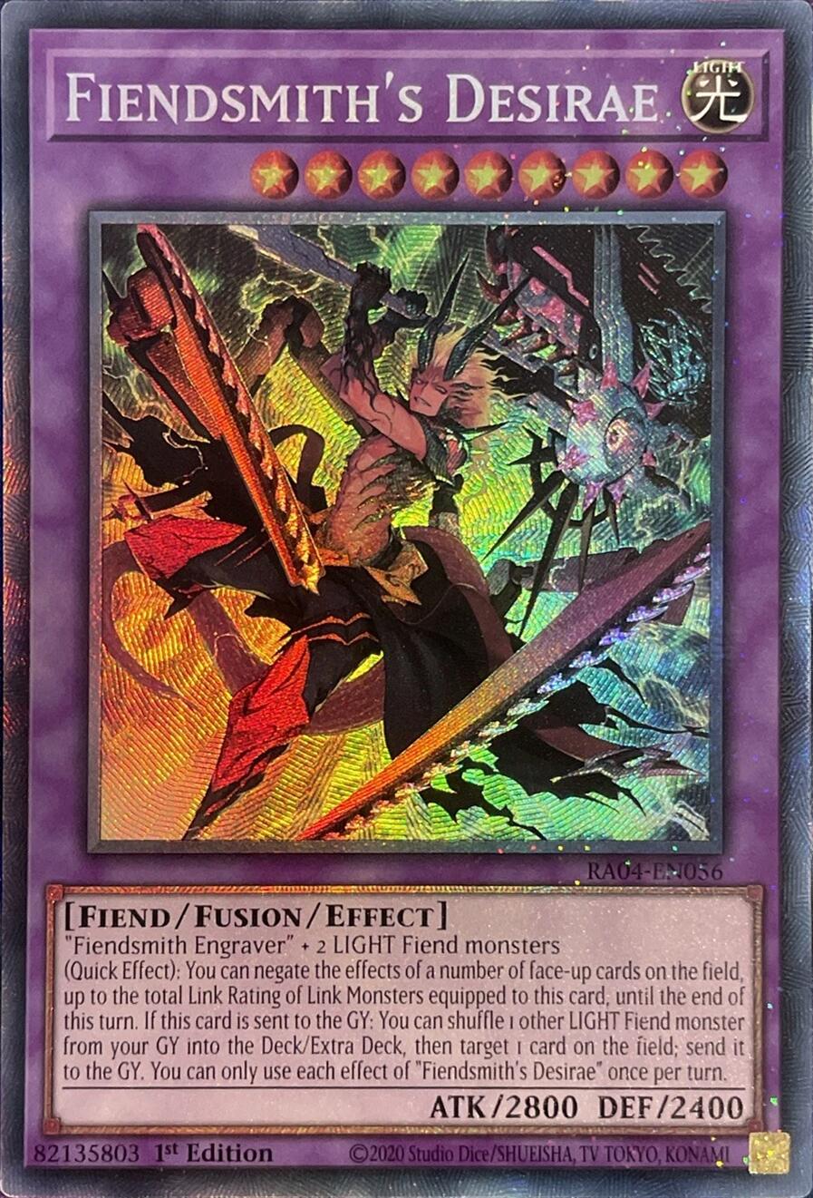 Fiendsmith's Desirae [RA04-EN056] Prismatic Collector's Rare | Deep Dive Games St. Marys