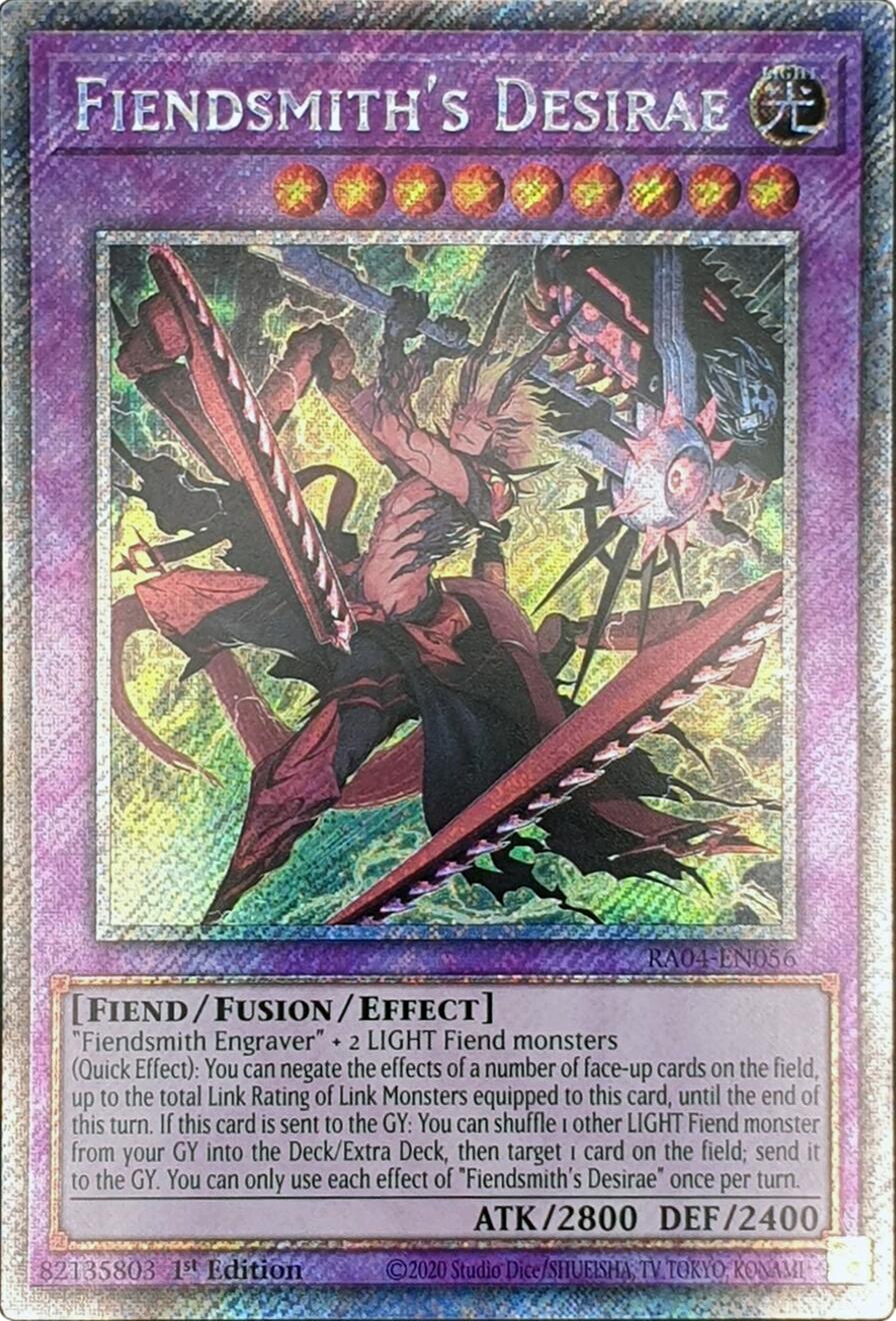 Fiendsmith's Desirae [RA04-EN056] Platinum Secret Rare | Deep Dive Games St. Marys