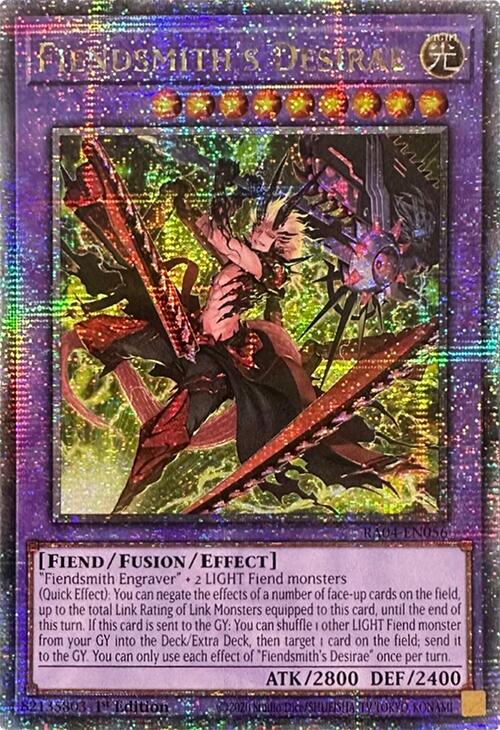 Fiendsmith's Desirae [RA04-EN056] Quarter Century Secret Rare | Deep Dive Games St. Marys