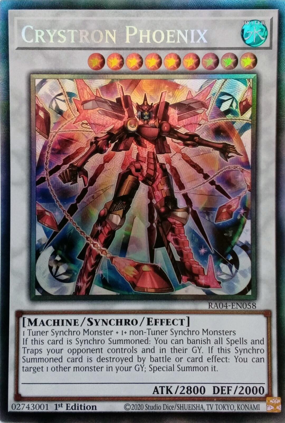 Crystron Phoenix [RA04-EN058] Prismatic Collector's Rare | Deep Dive Games St. Marys