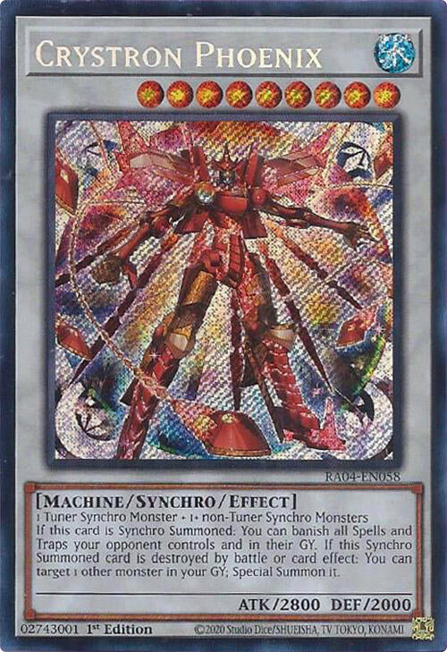 Crystron Phoenix [RA04-EN058] Secret Rare | Deep Dive Games St. Marys
