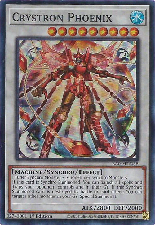 Crystron Phoenix [RA04-EN058] Super Rare | Deep Dive Games St. Marys
