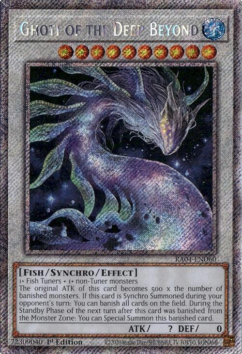 Ghoti of the Deep Beyond [RA04-EN060] Platinum Secret Rare | Deep Dive Games St. Marys