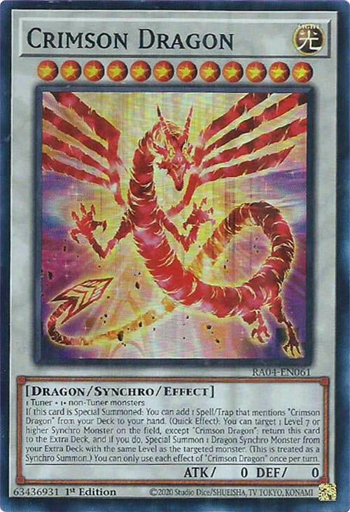 Crimson Dragon (card) [RA04-EN061] Super Rare | Deep Dive Games St. Marys