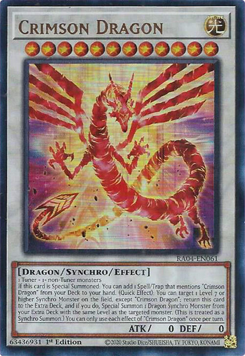 Crimson Dragon (card) [RA04-EN061] Ultra Rare | Deep Dive Games St. Marys