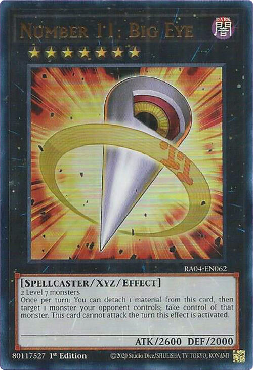 Number 11: Big Eye [RA04-EN062] Ultra Rare | Deep Dive Games St. Marys