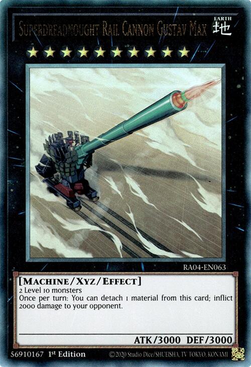 Superdreadnought Rail Cannon Gustav Max [RA04-EN063] Prismatic Ultimate Rare | Deep Dive Games St. Marys
