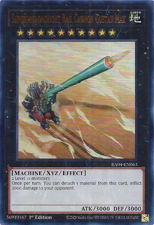 Superdreadnought Rail Cannon Gustav Max [RA04-EN063] Ultra Rare | Deep Dive Games St. Marys