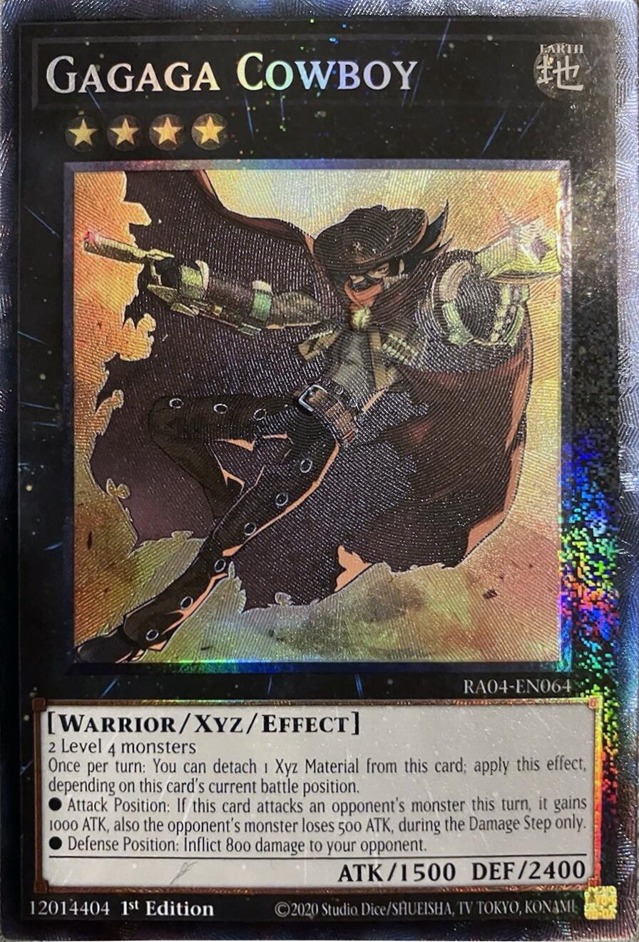 Gagaga Cowboy [RA04-EN064] Prismatic Collector's Rare | Deep Dive Games St. Marys