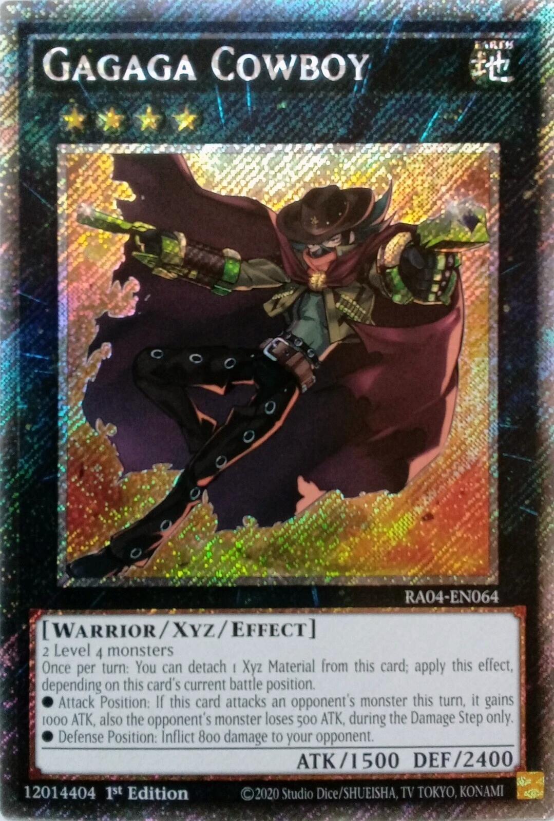 Gagaga Cowboy [RA04-EN064] Platinum Secret Rare | Deep Dive Games St. Marys