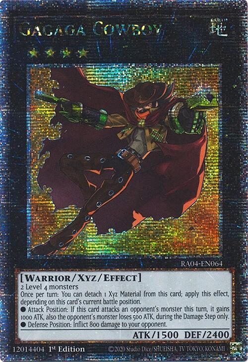 Gagaga Cowboy [RA04-EN064] Quarter Century Secret Rare | Deep Dive Games St. Marys