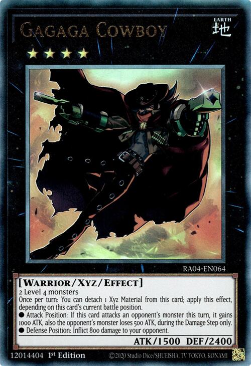 Gagaga Cowboy [RA04-EN064] Prismatic Ultimate Rare | Deep Dive Games St. Marys