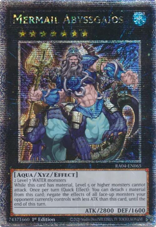 Mermail Abyssgaios [RA04-EN065] Quarter Century Secret Rare | Deep Dive Games St. Marys