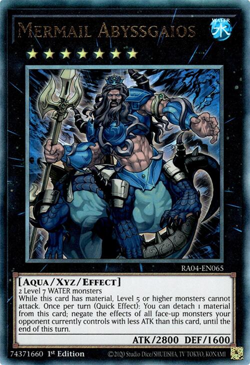 Mermail Abyssgaios [RA04-EN065] Prismatic Ultimate Rare | Deep Dive Games St. Marys