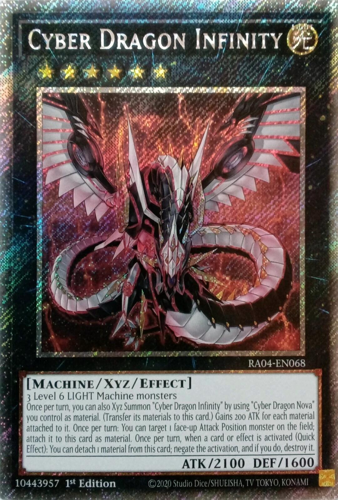 Cyber Dragon Infinity [RA04-EN068] Platinum Secret Rare | Deep Dive Games St. Marys