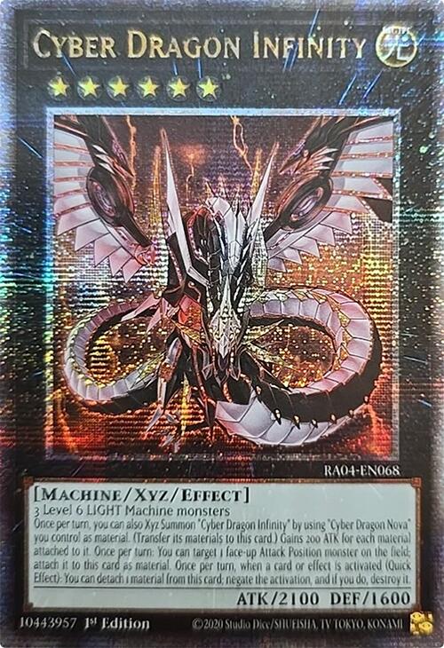 Cyber Dragon Infinity [RA04-EN068] Quarter Century Secret Rare | Deep Dive Games St. Marys