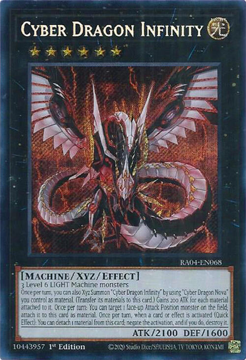 Cyber Dragon Infinity [RA04-EN068] Secret Rare | Deep Dive Games St. Marys