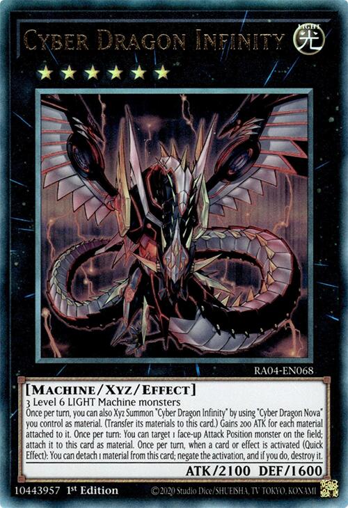 Cyber Dragon Infinity [RA04-EN068] Prismatic Ultimate Rare | Deep Dive Games St. Marys