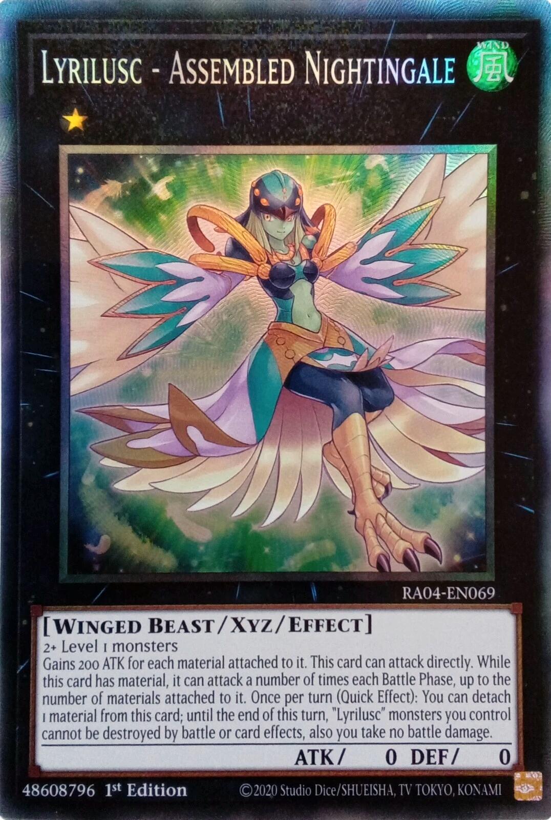 Lyrilusc - Assembled Nightingale [RA04-EN069] Prismatic Collector's Rare | Deep Dive Games St. Marys