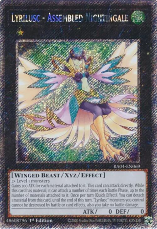 Lyrilusc - Assembled Nightingale [RA04-EN069] Platinum Secret Rare | Deep Dive Games St. Marys