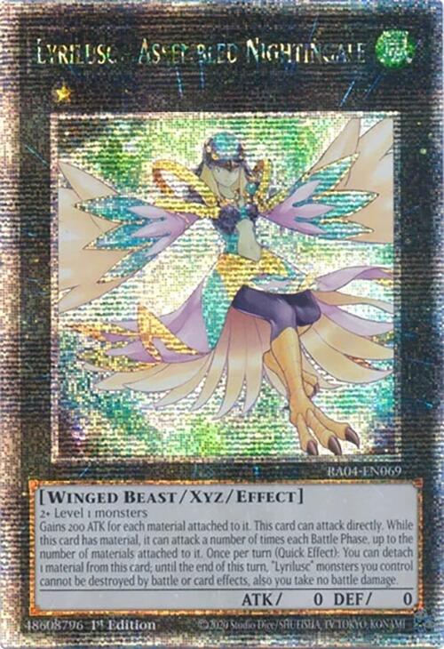 Lyrilusc - Assembled Nightingale [RA04-EN069] Quarter Century Secret Rare | Deep Dive Games St. Marys