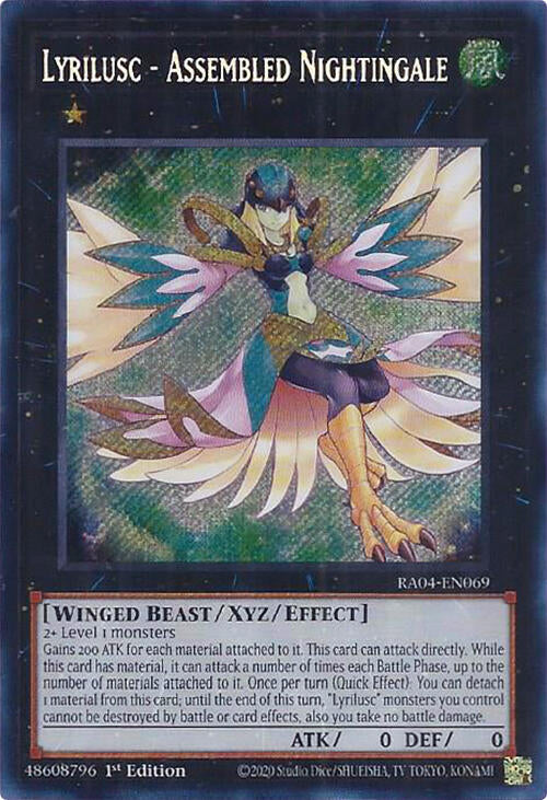 Lyrilusc - Assembled Nightingale [RA04-EN069] Secret Rare | Deep Dive Games St. Marys