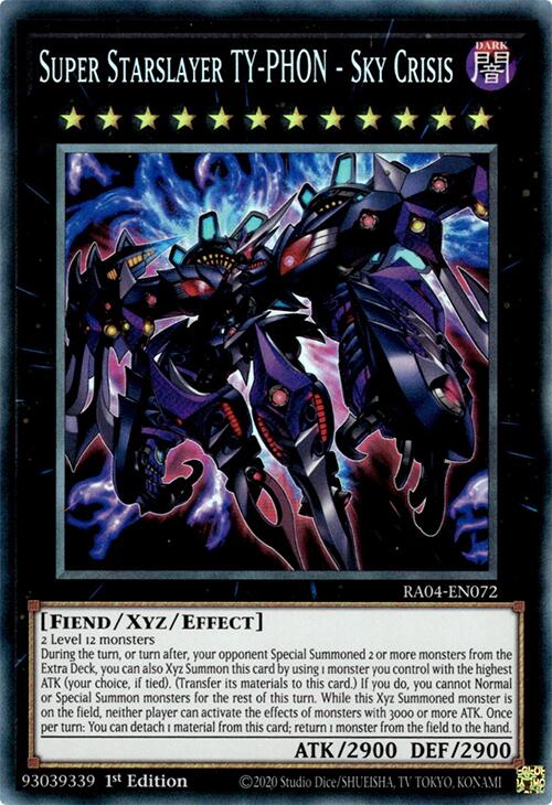 Super Starslayer TY-PHON - Sky Crisis [RA04-EN072] Prismatic Collector's Rare | Deep Dive Games St. Marys